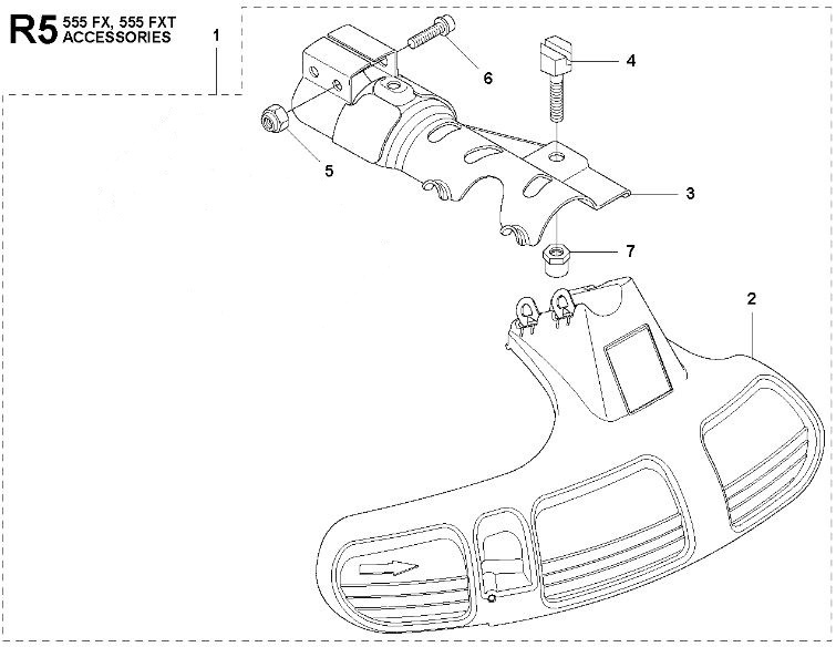 Guardabarros 555FXT, 355FXT, 355FRM
