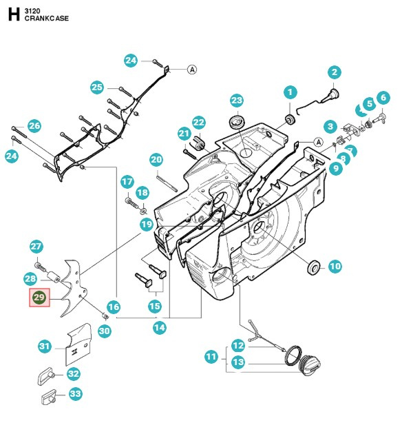 Soporte para corteza Interior 5031392-01