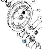 Arandela deslizante Brillante Arandela deslizante Brillante
