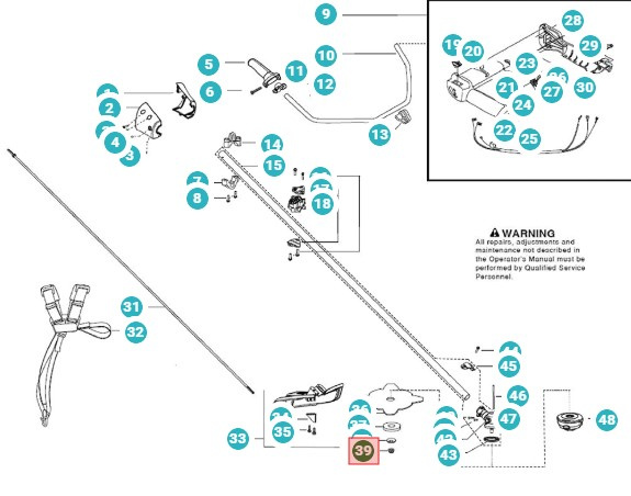 Tuerca Eje de hoja 5038563-01