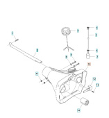 Depósito de combustible Jonsered BC, FC, CC 2145, 2245 Depósito de combustible Jonsered BC, FC, CC 2145, 2245