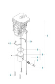 Cilindro Husqvarna 135, 140, 435, 440, Jonsered CS2240 Cilindro Husqvarna 135, 140, 435, 440, Jonsered CS2240