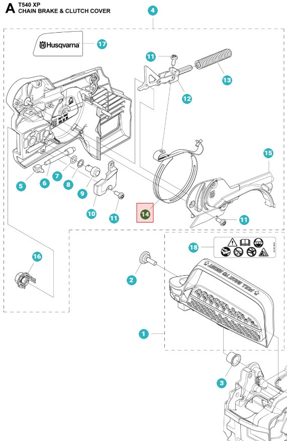 Banda De Freno T540XP, T540XP Mark II, III, 540XP Mark III