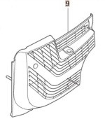 Tapa de arranque K1270 Naranja Fle