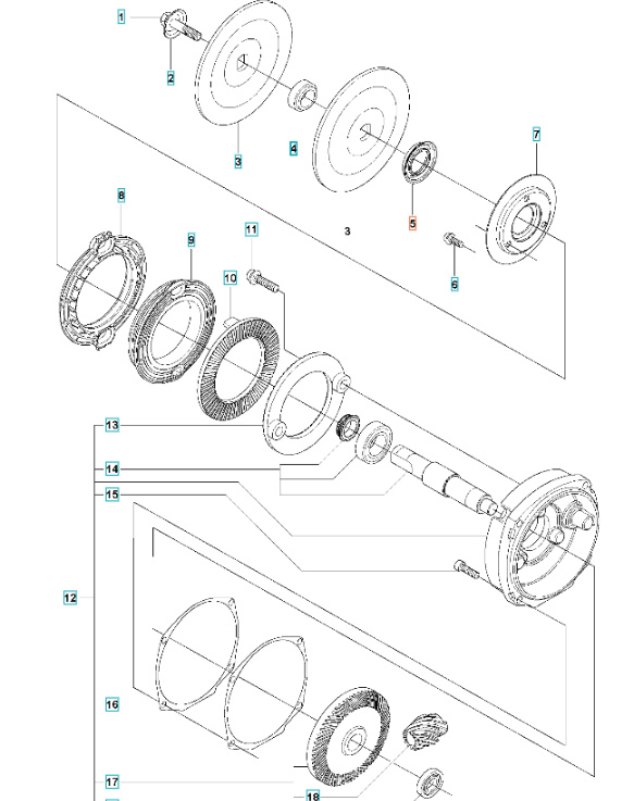 Brida de soporte del sello