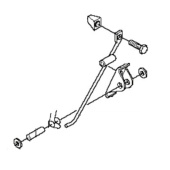 Bloqueo de freno Kpl, Clip, Bloqueo de freno Kpl, Clip,