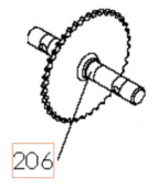 Rueda de espigas 5196530-07 Rueda de espigas 5196530-07