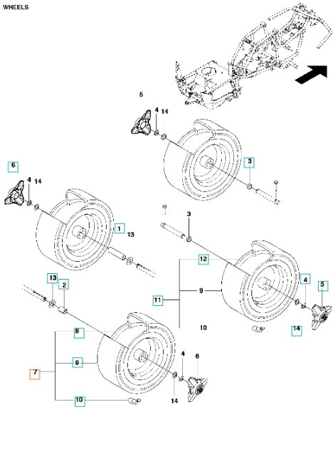 Rueda R115B, R115C, R213C, R214, R214TC, R216, R316, R318