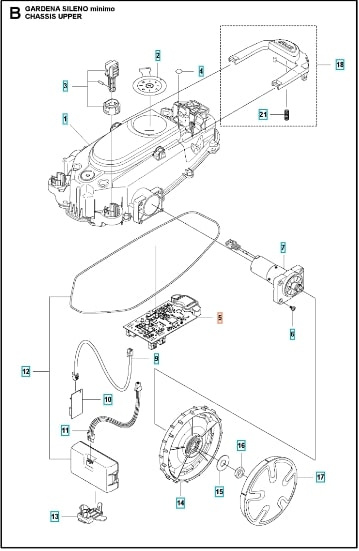 CIRCUITO IMPRESO ENSAMBLADO Gardena Minimo / Easilife