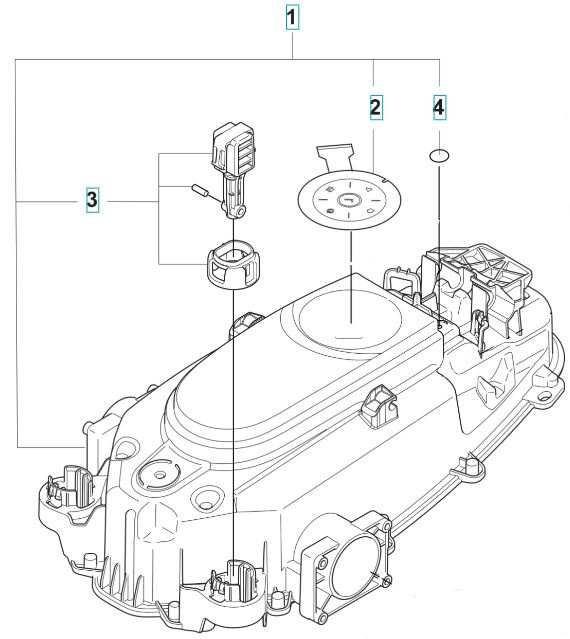Conjunto de chasis superior
