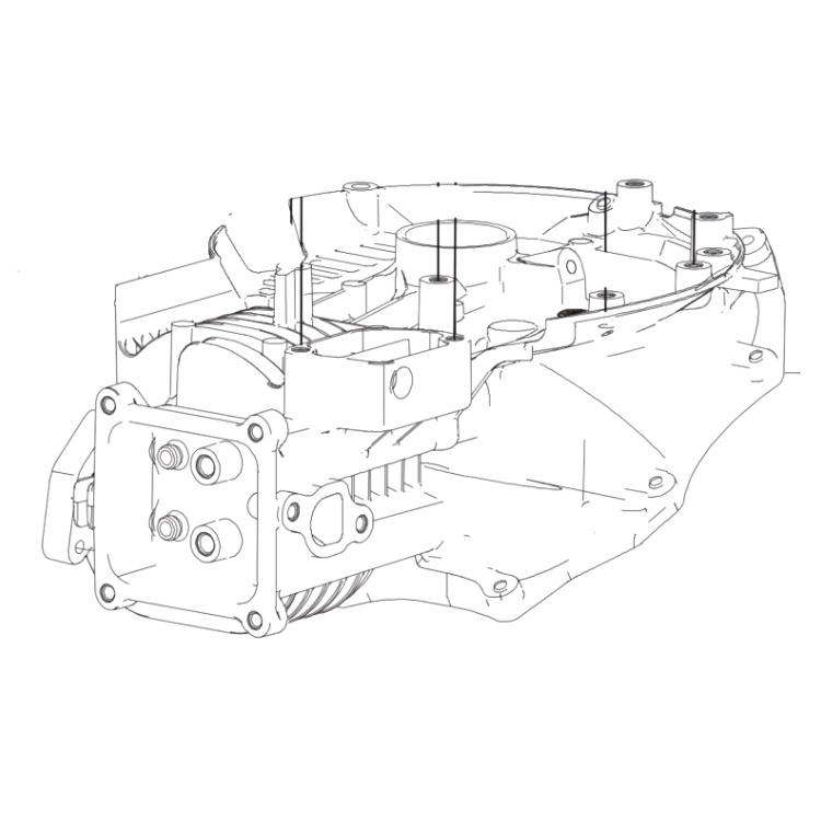 Caja del cigüeñal 5311477-08