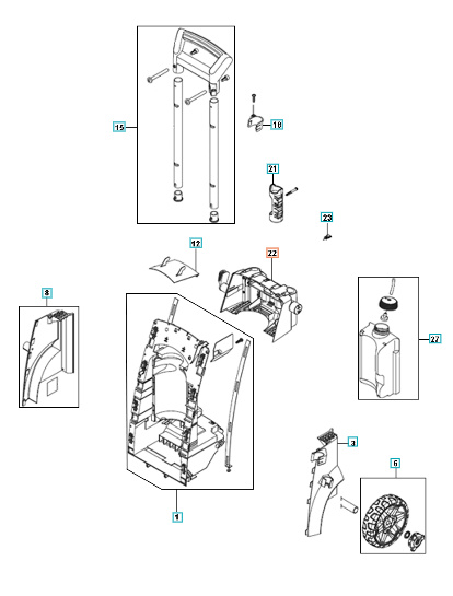 Porta pistola gris oscuro 5312420-01