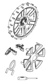 Kit de ruedas todoterreno Gardena Sileno Kit de ruedas todoterreno Gardena Sileno