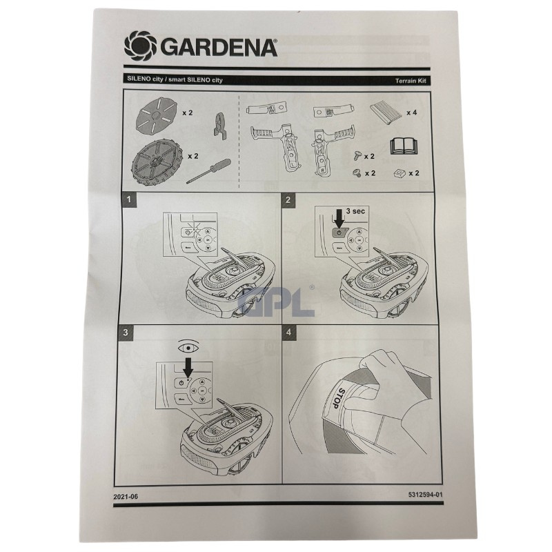 Kit de ruedas todoterreno Gardena Sileno