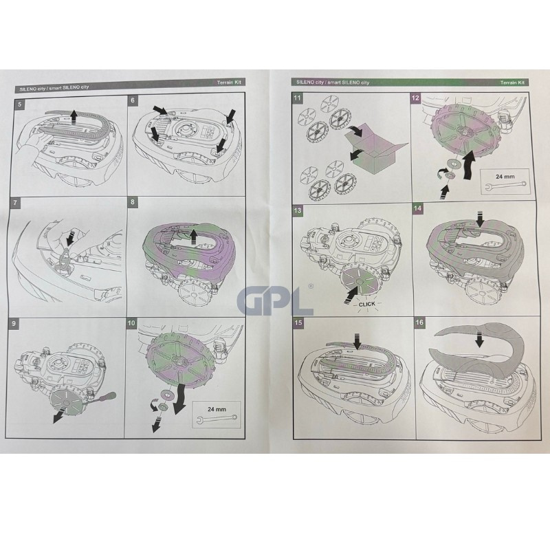 Kit de ruedas todoterreno Gardena Sileno
