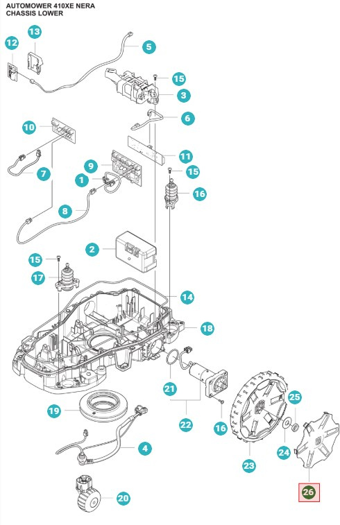 Tapacubo 405XE Nera, 410XE Nera, 430X Nera, 450X Nera