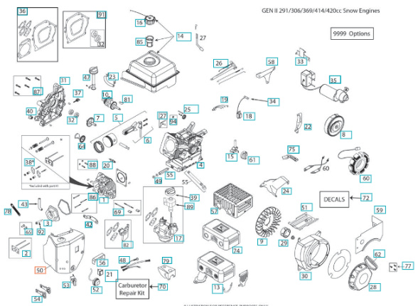 Conjunto de caja del calentador - Nieve 5324292-06