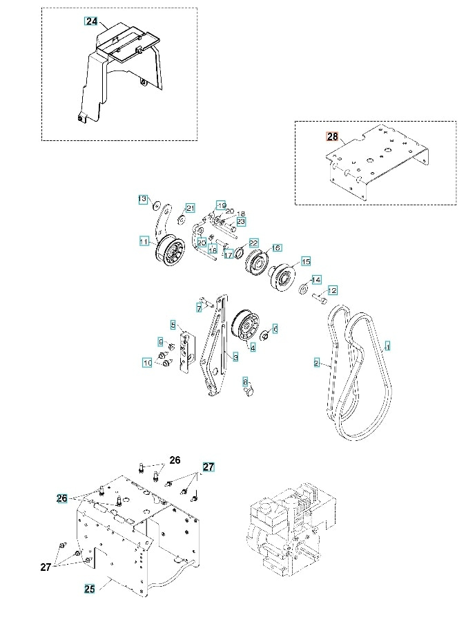 Placa del motor 5324292-69