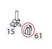 Perilla de combustible - Nieve 5324327-52 Perilla de combustible - Nieve 5324327-52