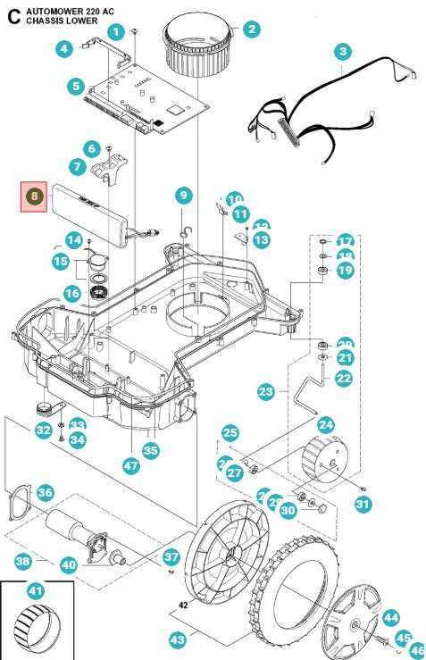 Batería Automower 220AC/230ACX/Solar
