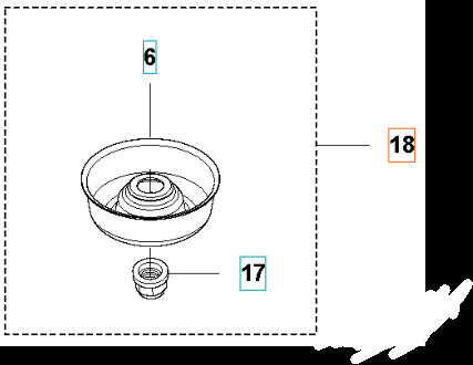 Kit de piezas de repuesto de copa de soporte 5353344-01