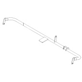 Tubo transversal trasero Tubo transversal trasero