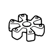 Brida de piñón más grande del amortiguador Brida de piñón más grande del amortiguador