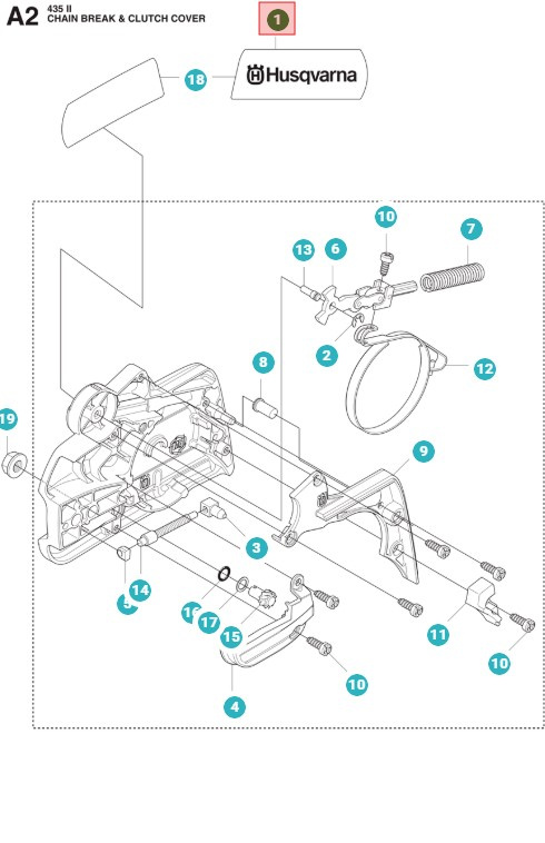 Tapa Embrague Husqvarna 135, 435, 435 II, 440