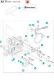 Tapa Embrague Husqvarna 135, 435, 435 II, 440 Tapa Embrague Husqvarna 135, 435, 435 II, 440