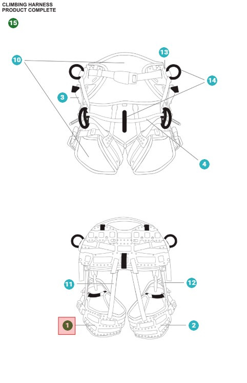 Lazo para pierna izquierda 5367699-01