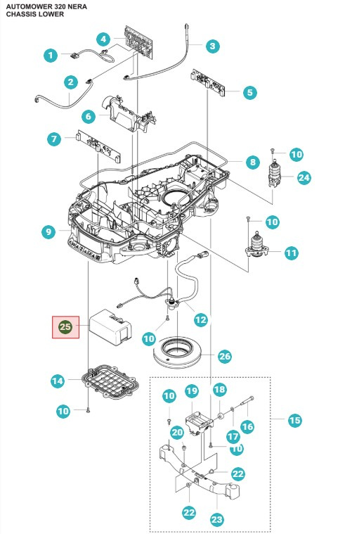 Batería Automower 320 Nera, 430X Nera, 410XE Nera