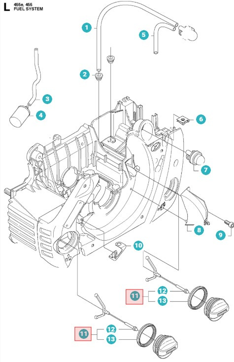 Tapa Del Tanque 455 Rancher, 460 Rancher, 575XP