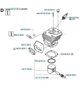 Cilindro Husqvarna 357XP, 359, CS2156, CS2159 Cilindro Husqvarna 357XP, 359, CS2156, CS2159