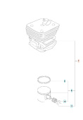 Cilindro Kpl Husqvarna 353, Jonsered CS2147, CS2152 Cilindro Kpl Husqvarna 353, Jonsered CS2147, CS2152