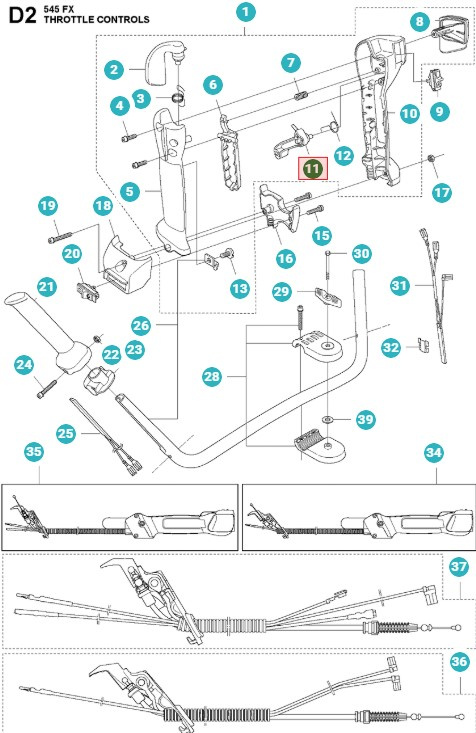 Palanca del acelerador 5372635-01