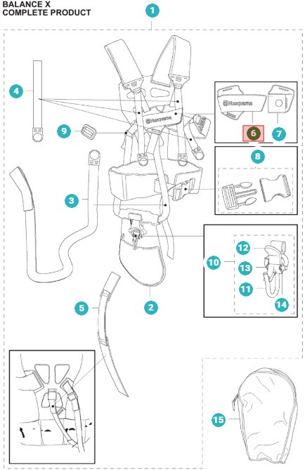 Pieza delantera Balance 35, Balance X, Balance XB
