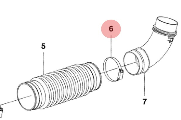 Abrazadera De La Manguera 5374158-01