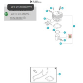 Conjunto 55mm Husqvarna 390XP Conjunto 55mm Husqvarna 390XP