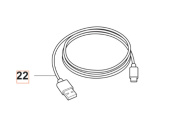 Conjunto de cableado Servicio de CA USB Aprox. 5376454-01