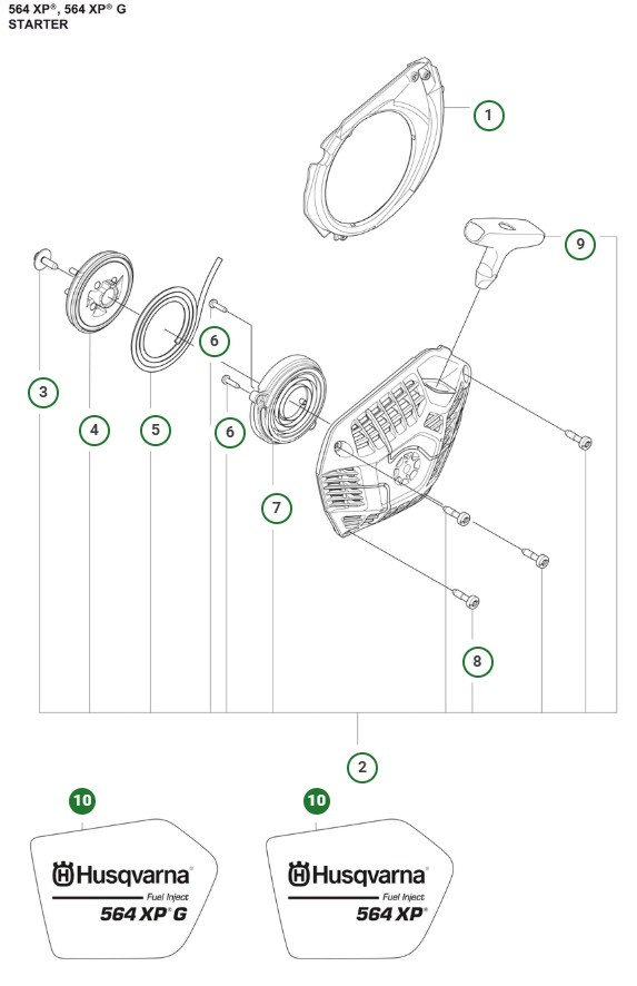 Pegatina de inicio 564XP