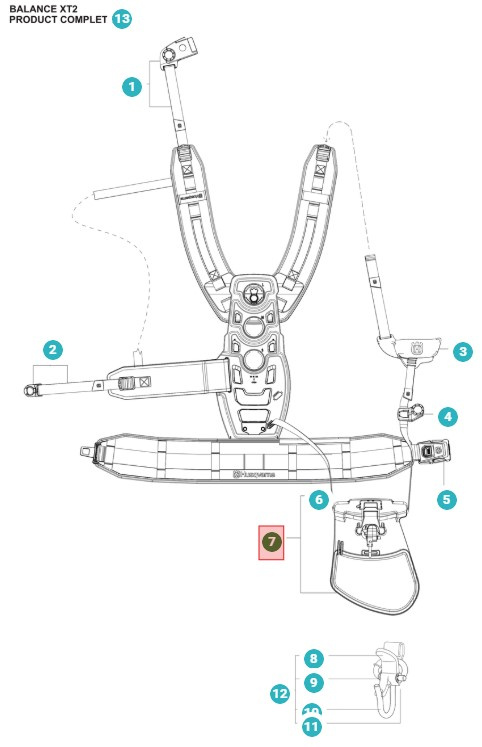 Conjunto de almohadilla de cadera Xt2 Conjunto de almohadilla de cadera 5387418-01