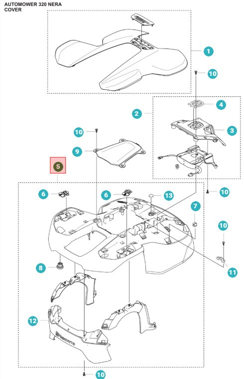 Chasis Automower 320 Nera