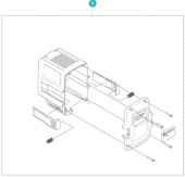 Carcasa para batería Husqvarna B70 Carcasa para batería Husqvarna B70