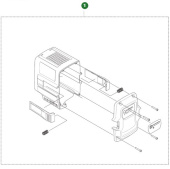 Carcasa para batería Husqvarna B140 Carcasa para batería Husqvarna B140