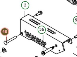 Perno de carro de 3/8-16 x 3` 5391227-28