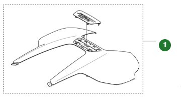 Cubierta superior Automower 430V Nera