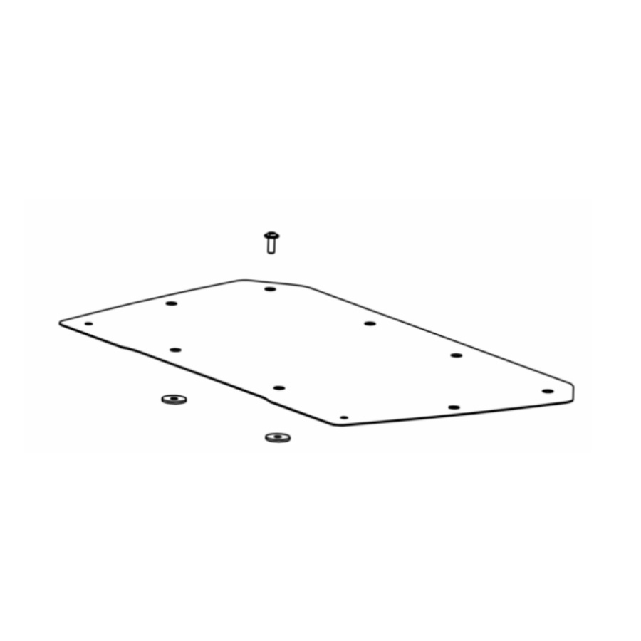 Tapa superior del kit de placas a 100
