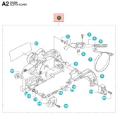 Tapa de embrague Jonsered CS2245 S II, CS2245, CS2255 Tapa de embrague Jonsered CS2245 S II, CS2245, CS2255