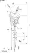 Cilindro Husqvarna 445, Jonsered CS2245 Cilindro Husqvarna 445, Jonsered CS2245