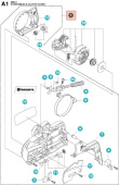 Tapa Embrague Husqvarna 135, 435E, 440E Tapa Embrague Husqvarna 135, 435E, 440E